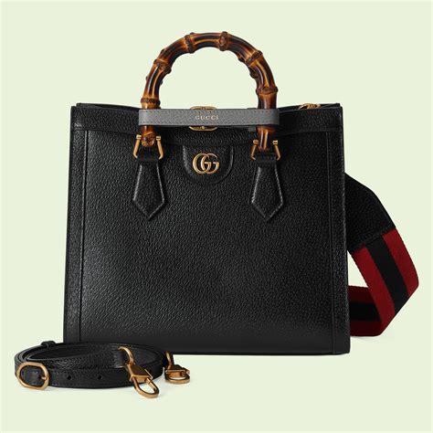 Supermini bolsa Gucci Diana inpiel negra 